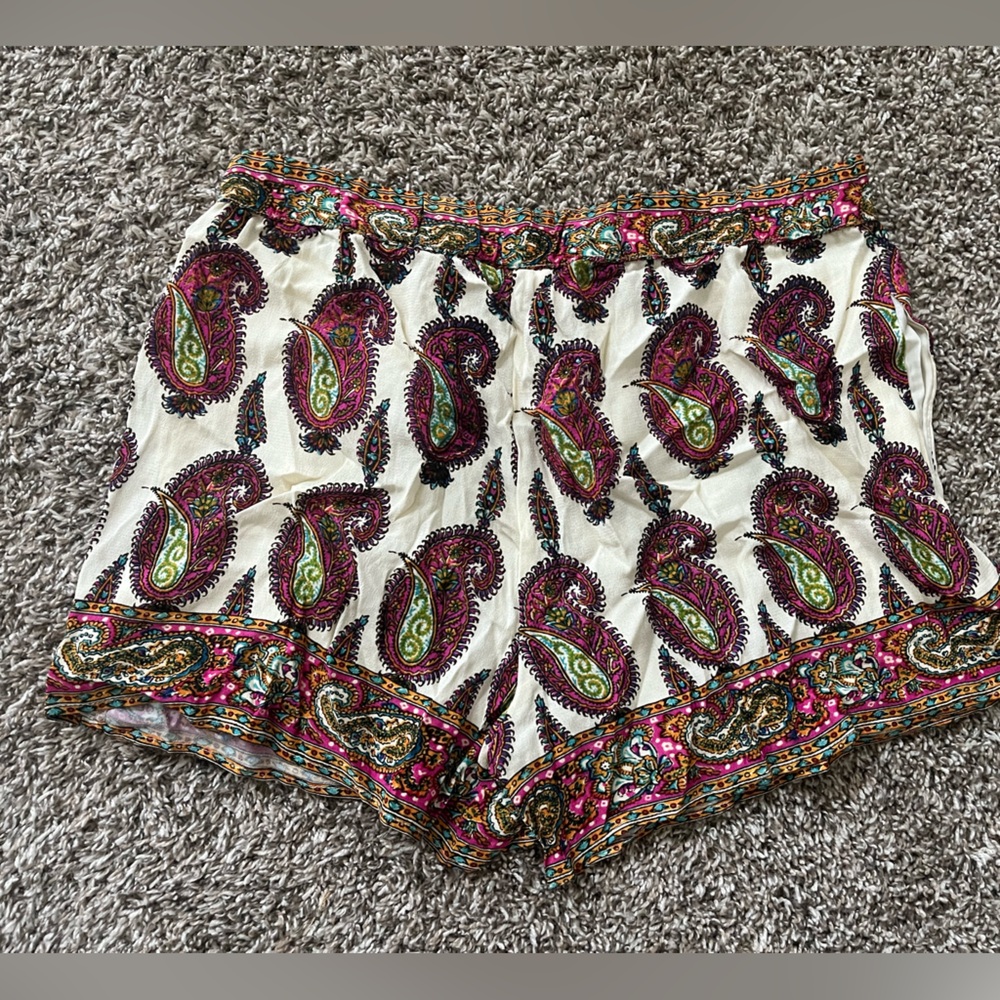 Anthropologie Paisley Print Women's Lounge Shorts